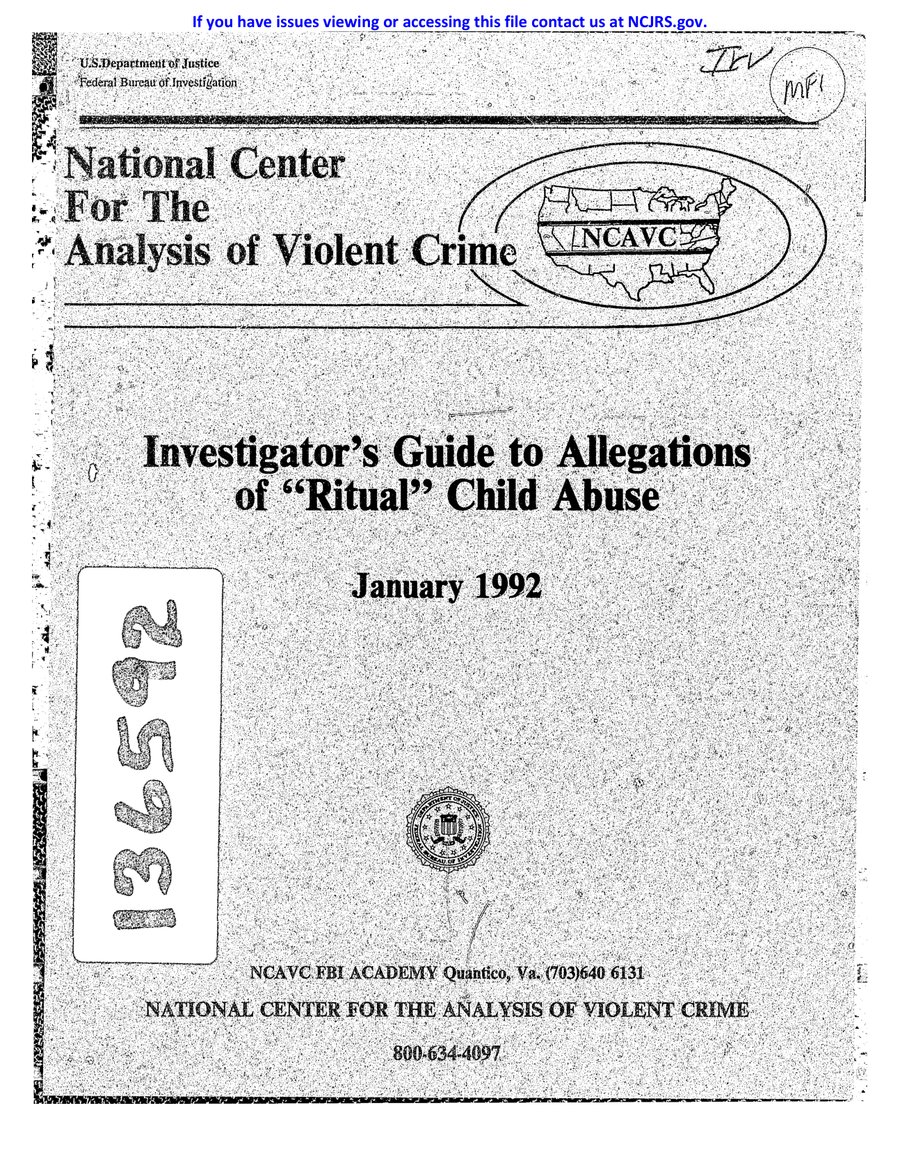 Cover of Satanic Ritual Abuse
