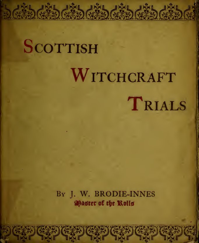 Cover of Scottish Witchcraft Trials