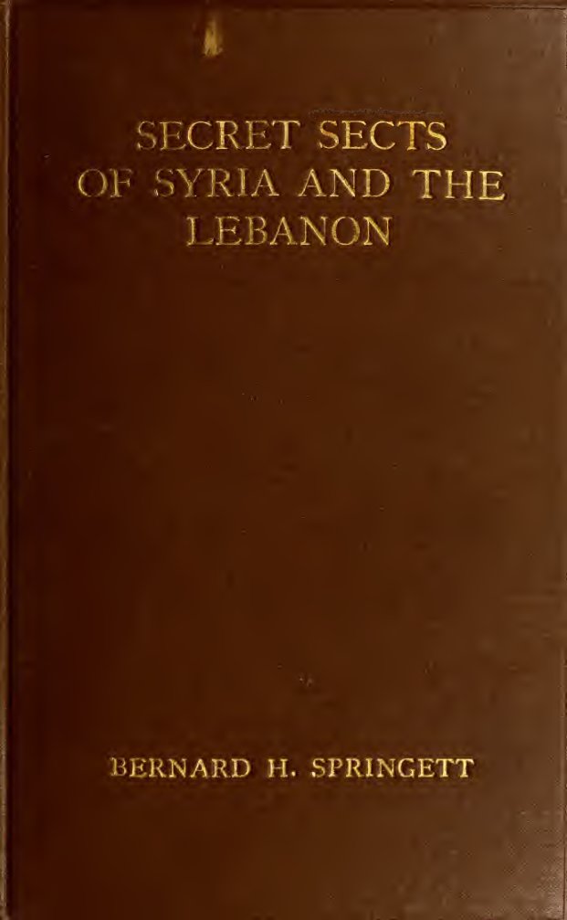 Cover of Secret Sects of Syria and the Lebanon