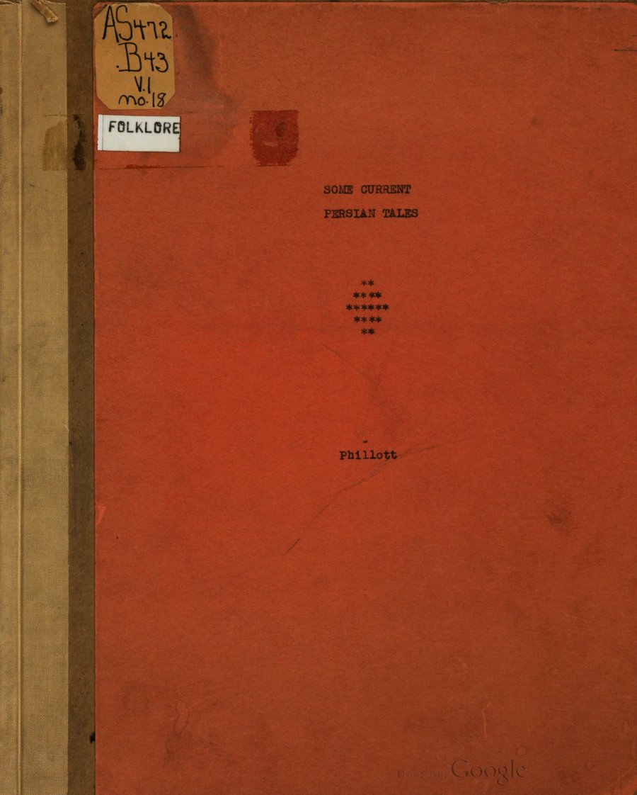 Cover of Some Current Persian Tales