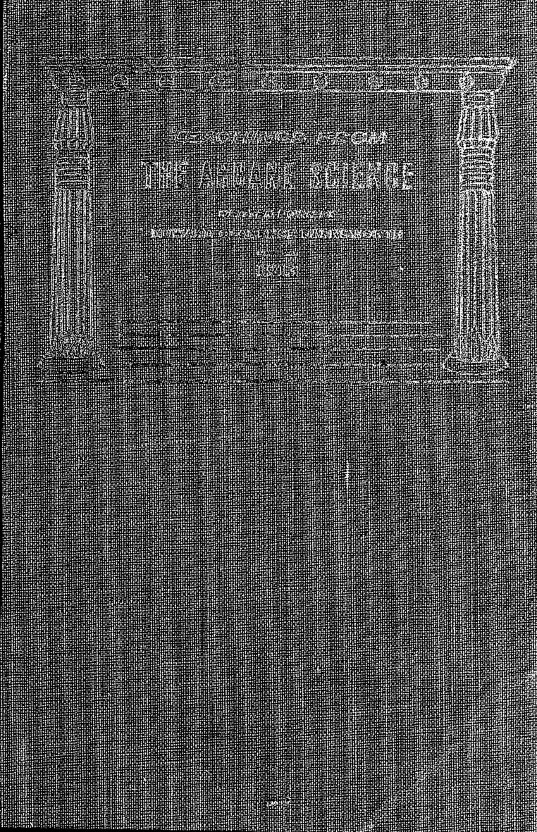 Cover of Special Teachings from the Arcane Science