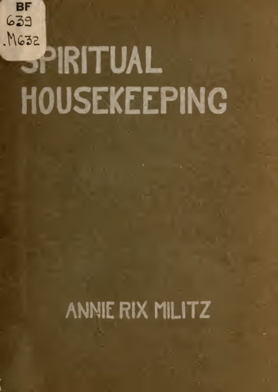 Cover of Spiritual Housekeeping: A Study in Concentration in the Busy Life