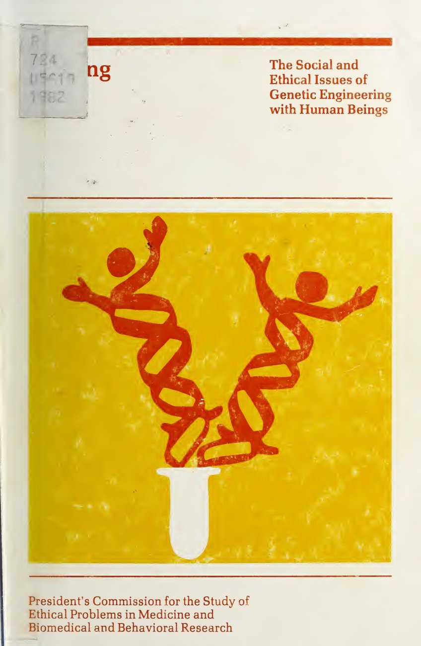 Cover of Splicing Life: A Report on the Social and Ethical Issues of Genetic Engineering with Human Beings