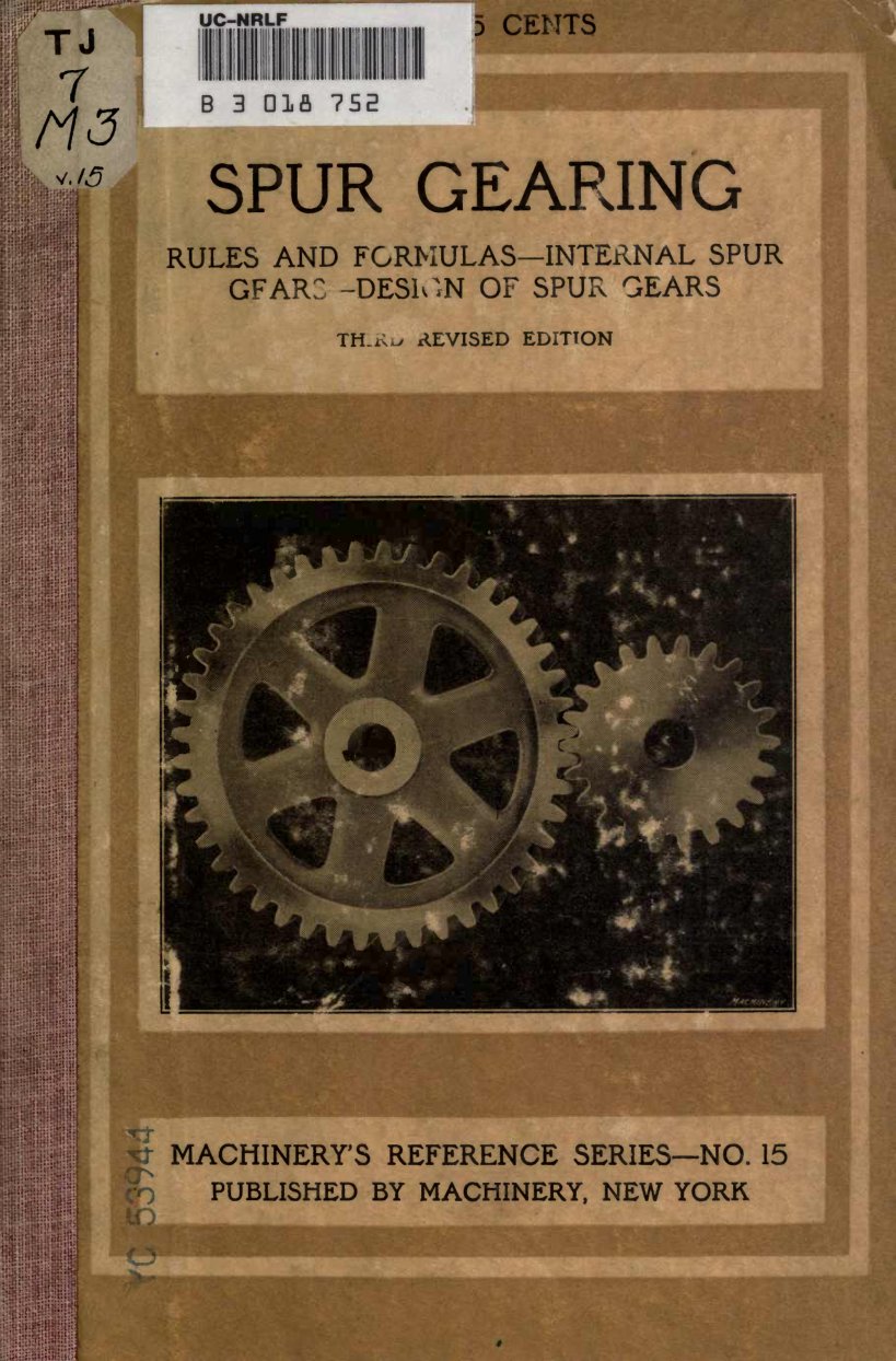 Cover of Spur Gearing