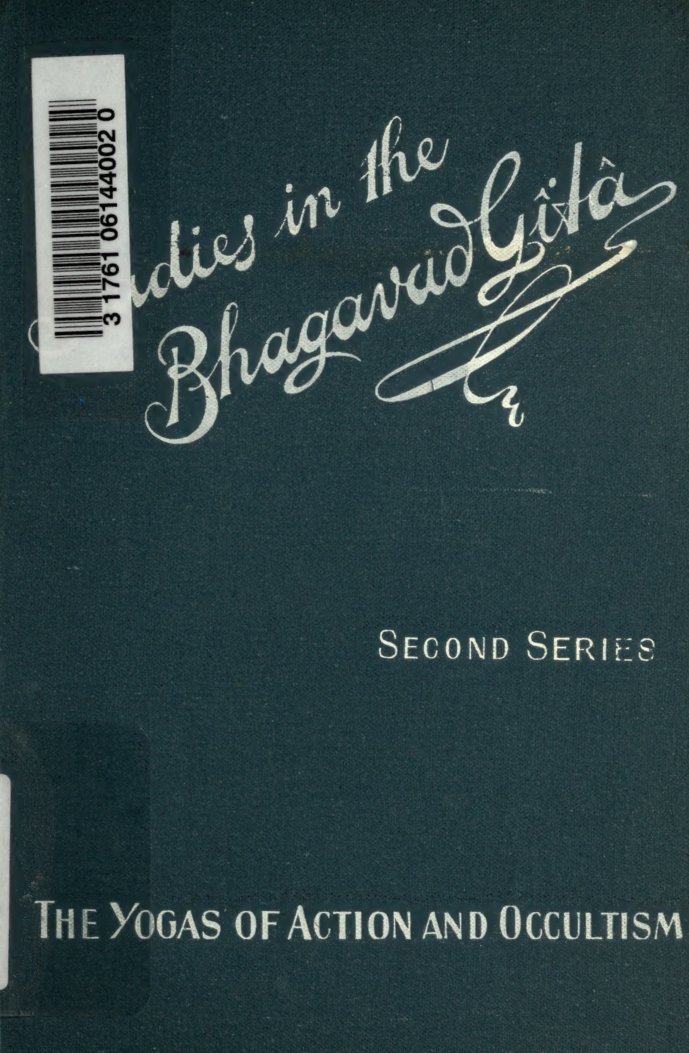 Cover of Studies in the Bhagavad Gita
