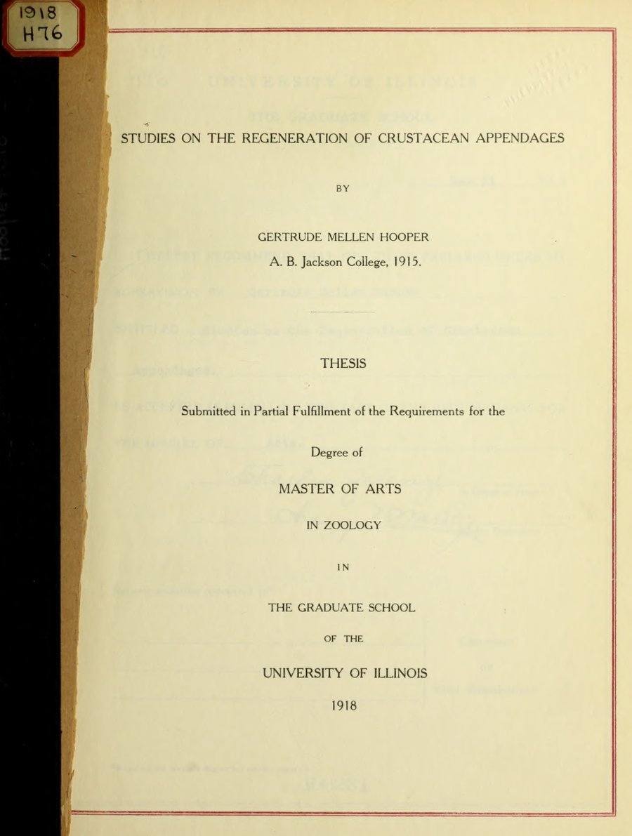 Cover of Studies on the Regeneration of Crustacean Appendages