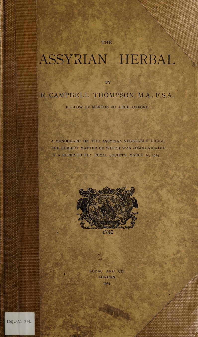 Cover of The Assyrian Herbal