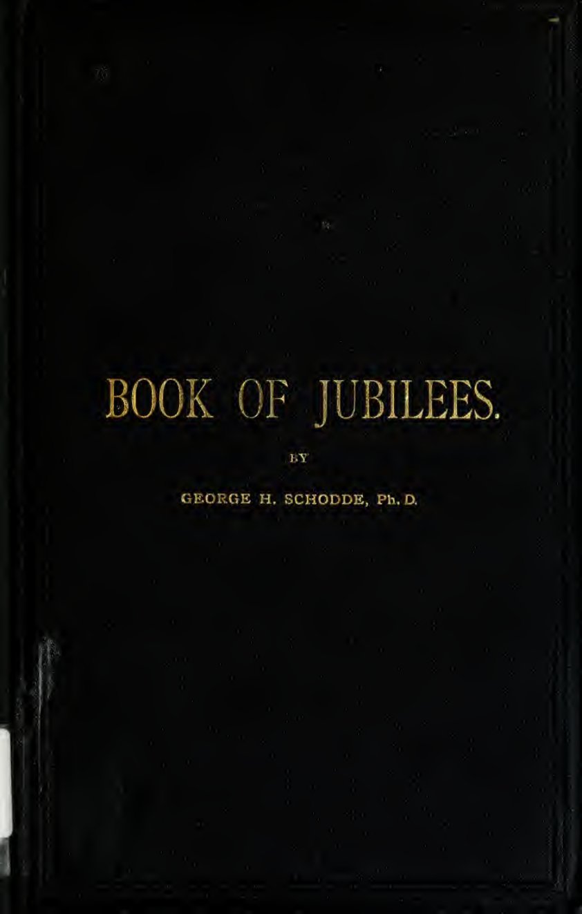 Cover of The Book of Jubilees, Translated from the Ethiopic