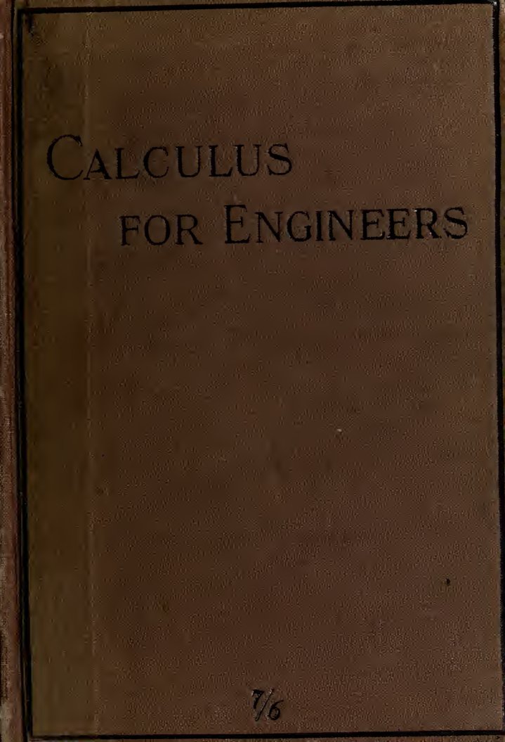 Cover of The Calculus for Engineers
