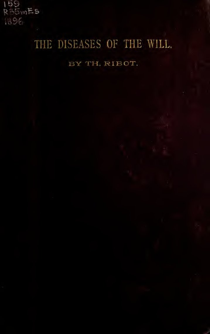 Cover of The Diseases of the Will