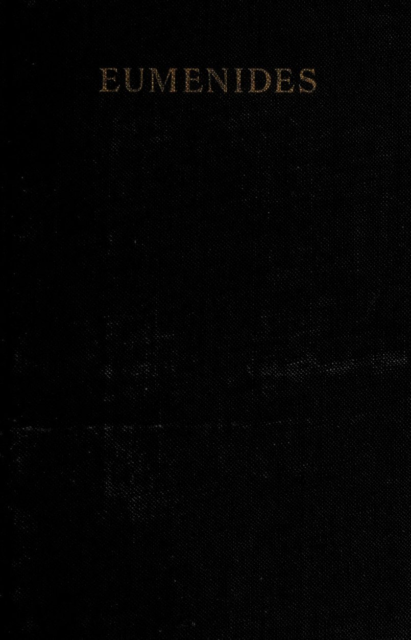 Cover of The Eumenides (The Furies) of Aeschylus