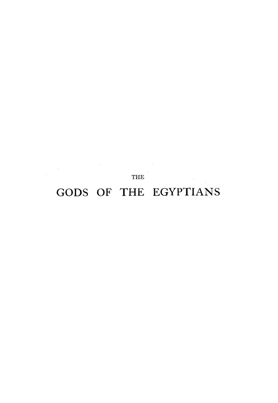 Cover of The Gods of the Egyptians, or Studies in Egyptian Mythology, Vol. 1