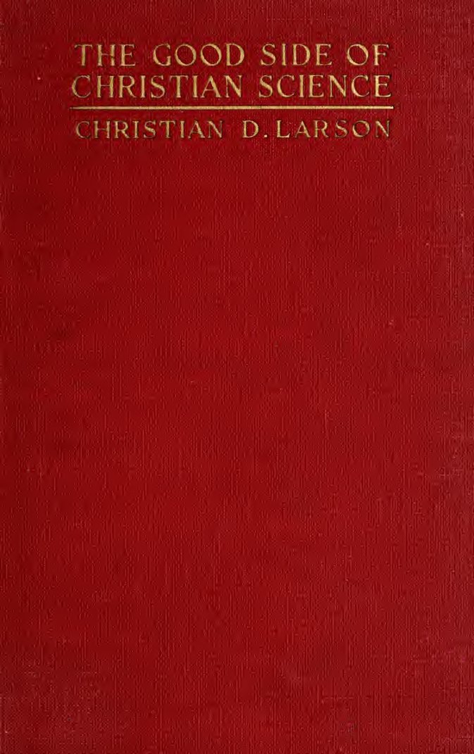 Cover of The Good Side of Christian Science