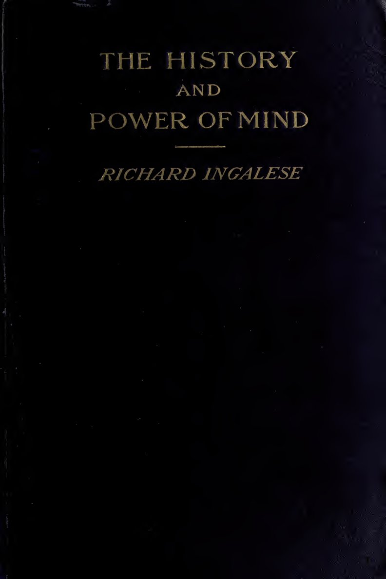 Cover of The History and Power of Mind