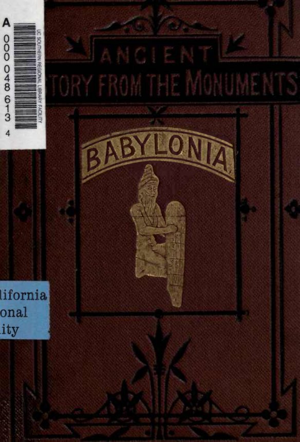 Cover of The History of Babylonia