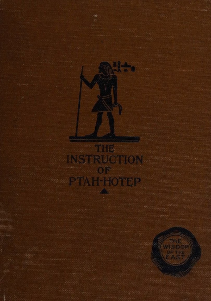 Cover of The Instruction of Ptah-hotep and the Instruction of Ke'gemni