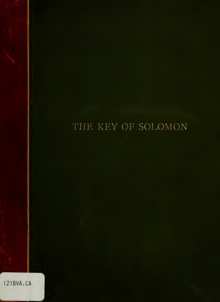 Cover of The Key of Solomon the King (Clavicula Salomonis)