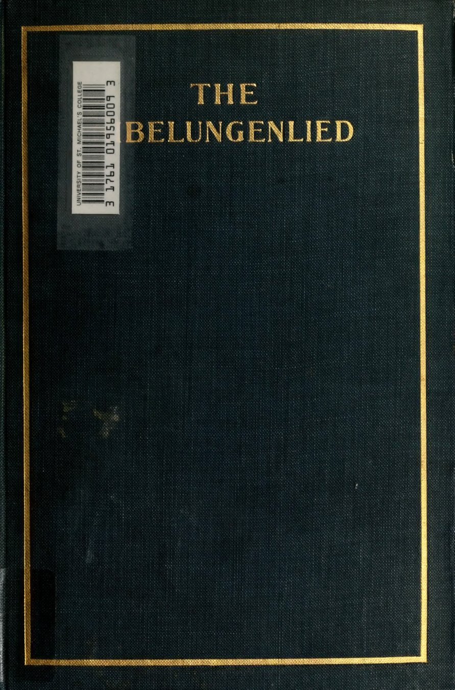 Cover of The Nibelungenlied (Lettsom's Translation)