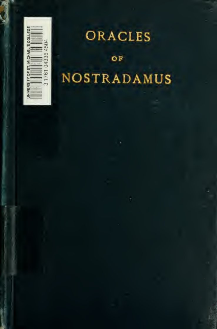 Cover of The Oracles of Nostradamus