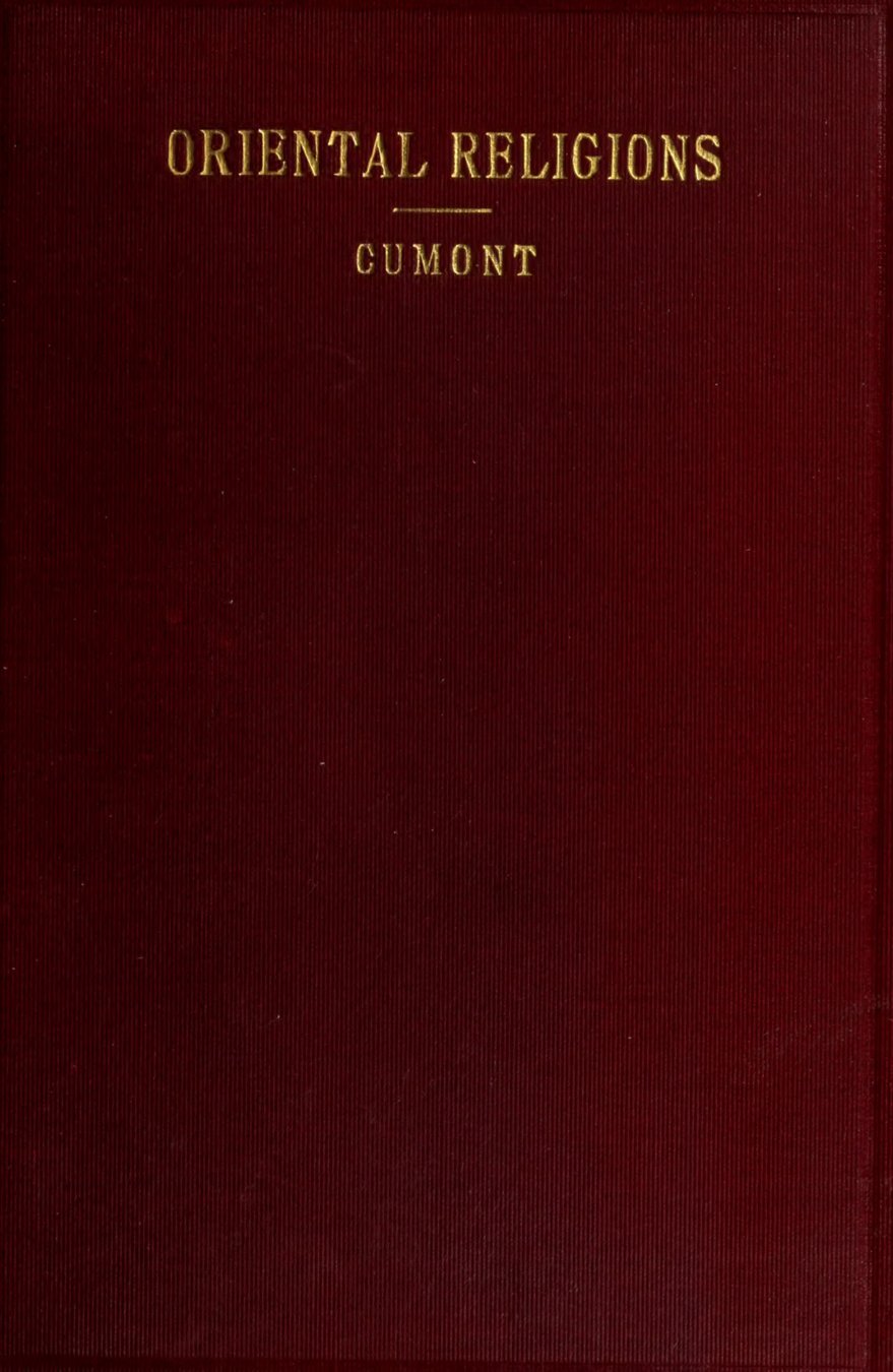 Cover of The Oriental Religions in Roman Paganism