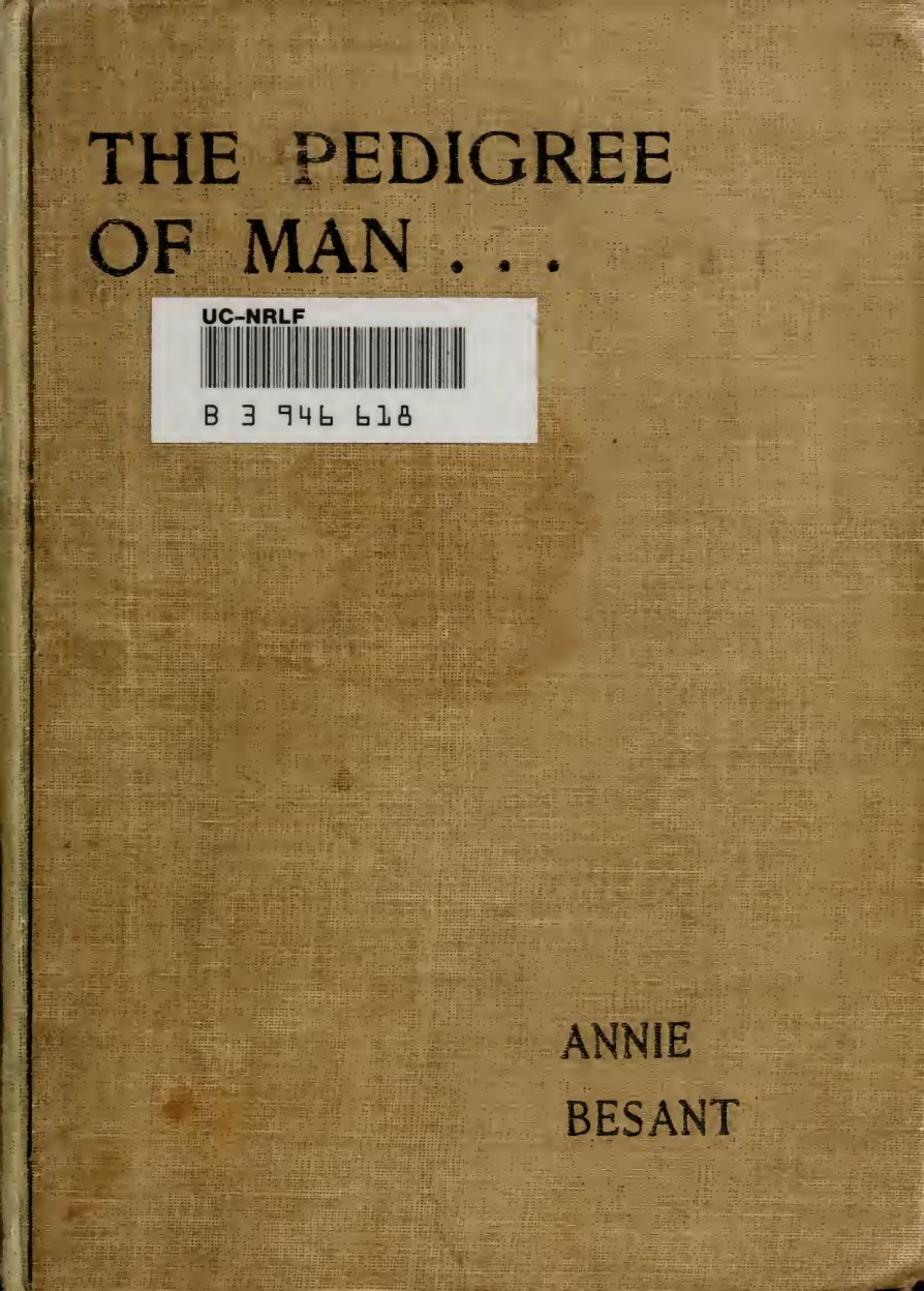 Cover of The Pedigree of Man