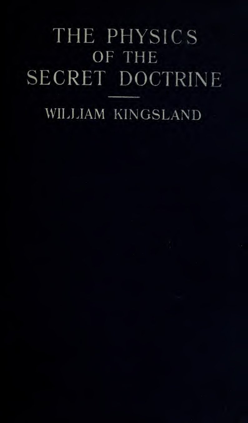 Cover of The Physics of the Secret Doctrine