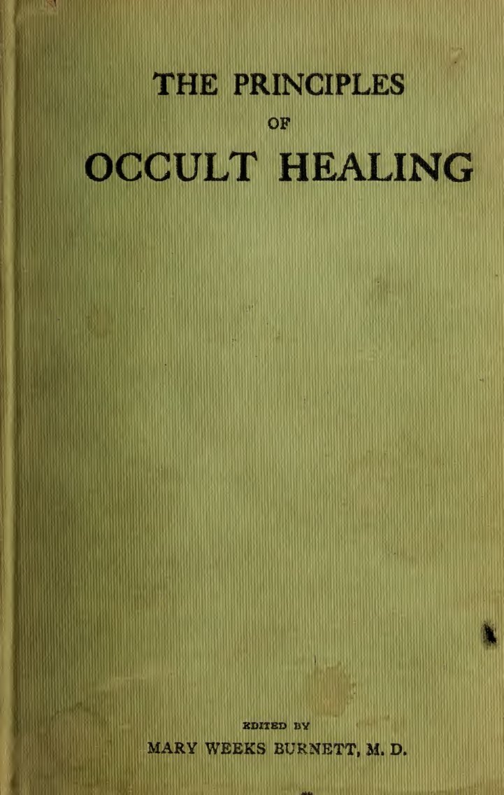 Cover of The Principles of Occult Healing