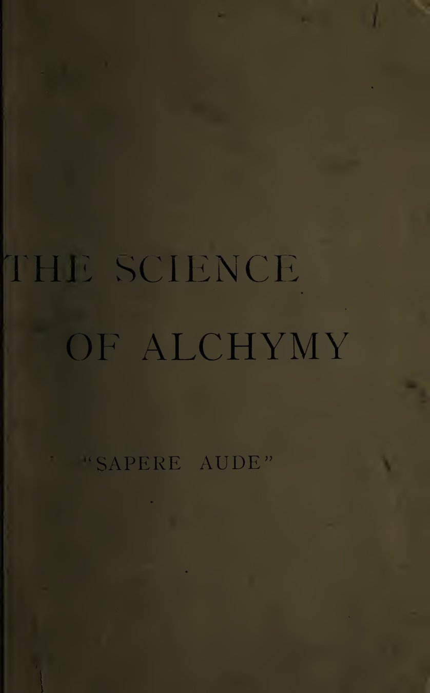 Cover of The Science of Alchymy