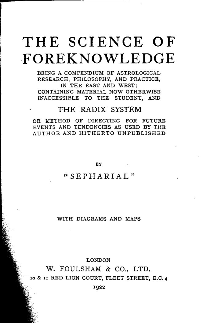 Cover of The Science of Foreknowledge