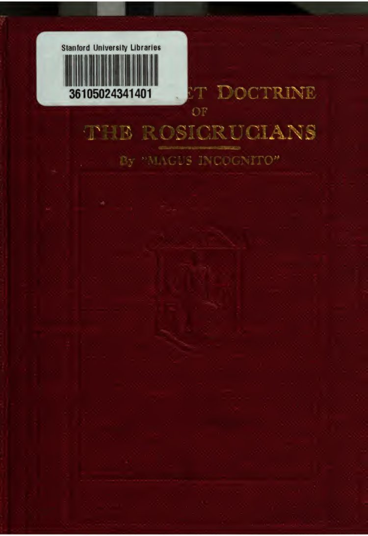 Cover of The Secret Doctrine of the Rosicrucians