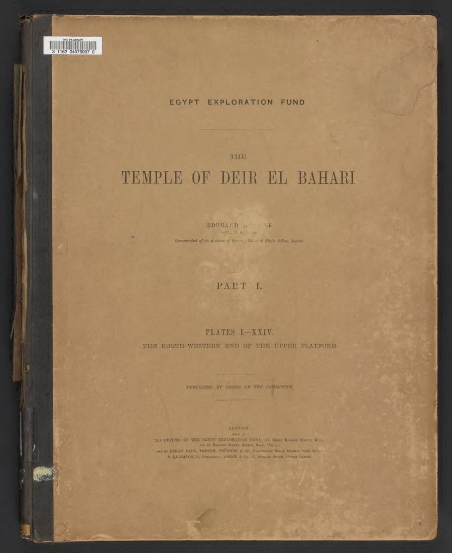 Cover of The Temple of Deir el Bahari, Part 1