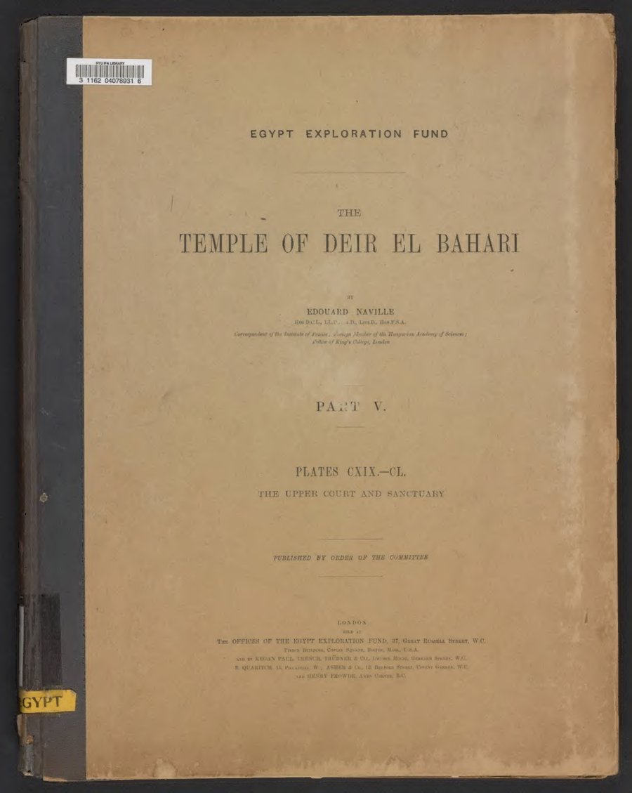 Cover of The Temple of Deir el Bahari, Part 5