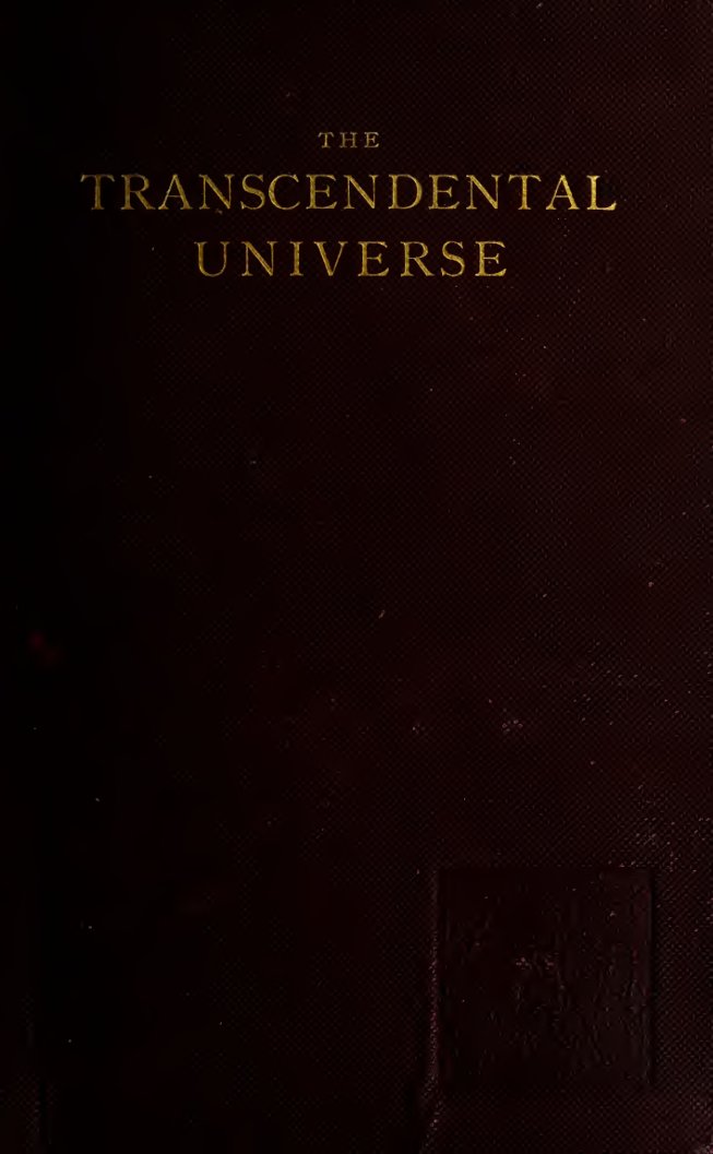 Cover of The Transcendental Universe