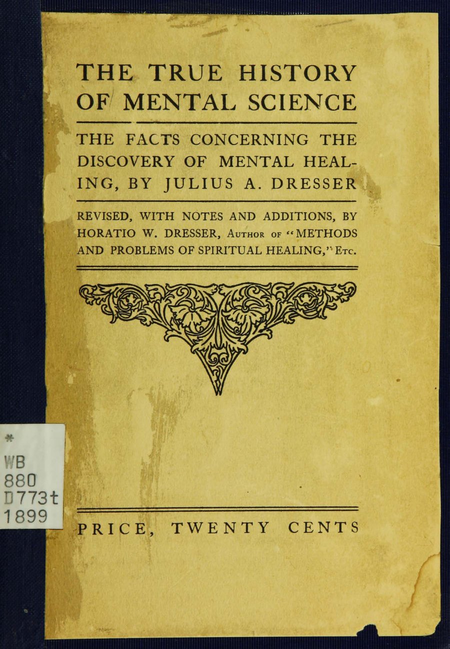 Cover of The True History of Mental Science