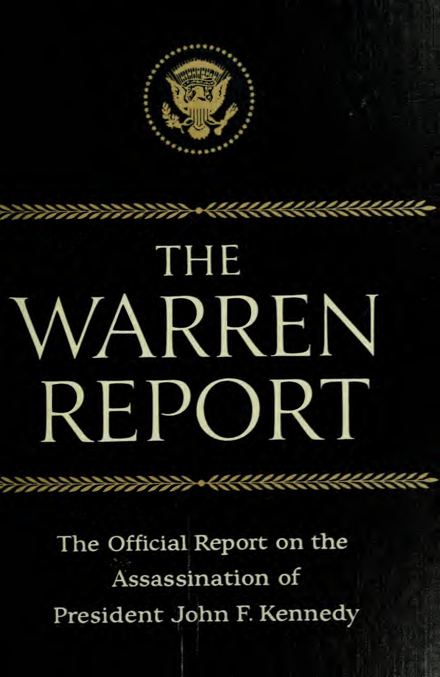 Cover of The Warren Report: Report of the President's Commission on the Assassination of President John F. Kennedy