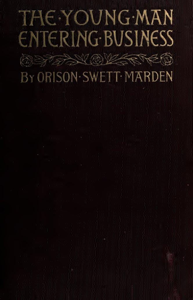 Cover of The Young Man Entering Business