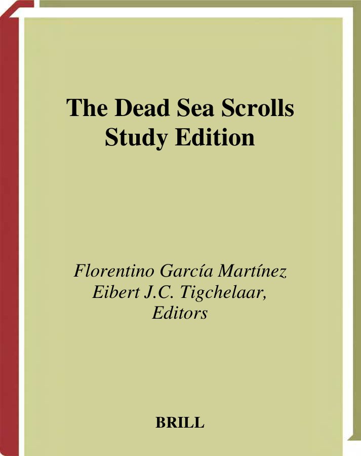 Cover of The Dead Sea Scrolls Study Edition 1380