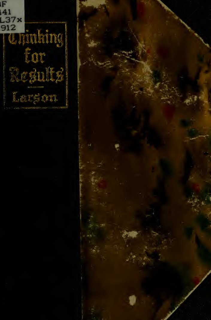 Cover of Thinking for Results