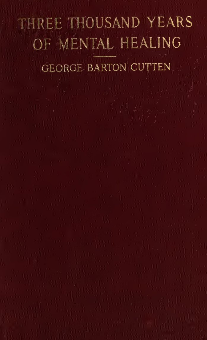 Cover of Three Thousand Years of Mental Healing