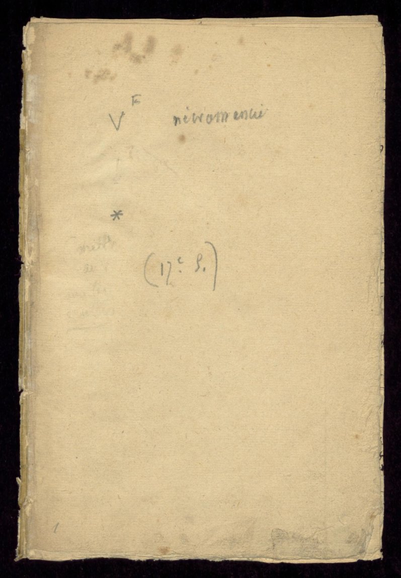Cover of Traites et notes touchant les sciences occultes: La Vraye Nigromance du Grand Virgille (Bibliotheque Sainte-Genevieve MS 3164)