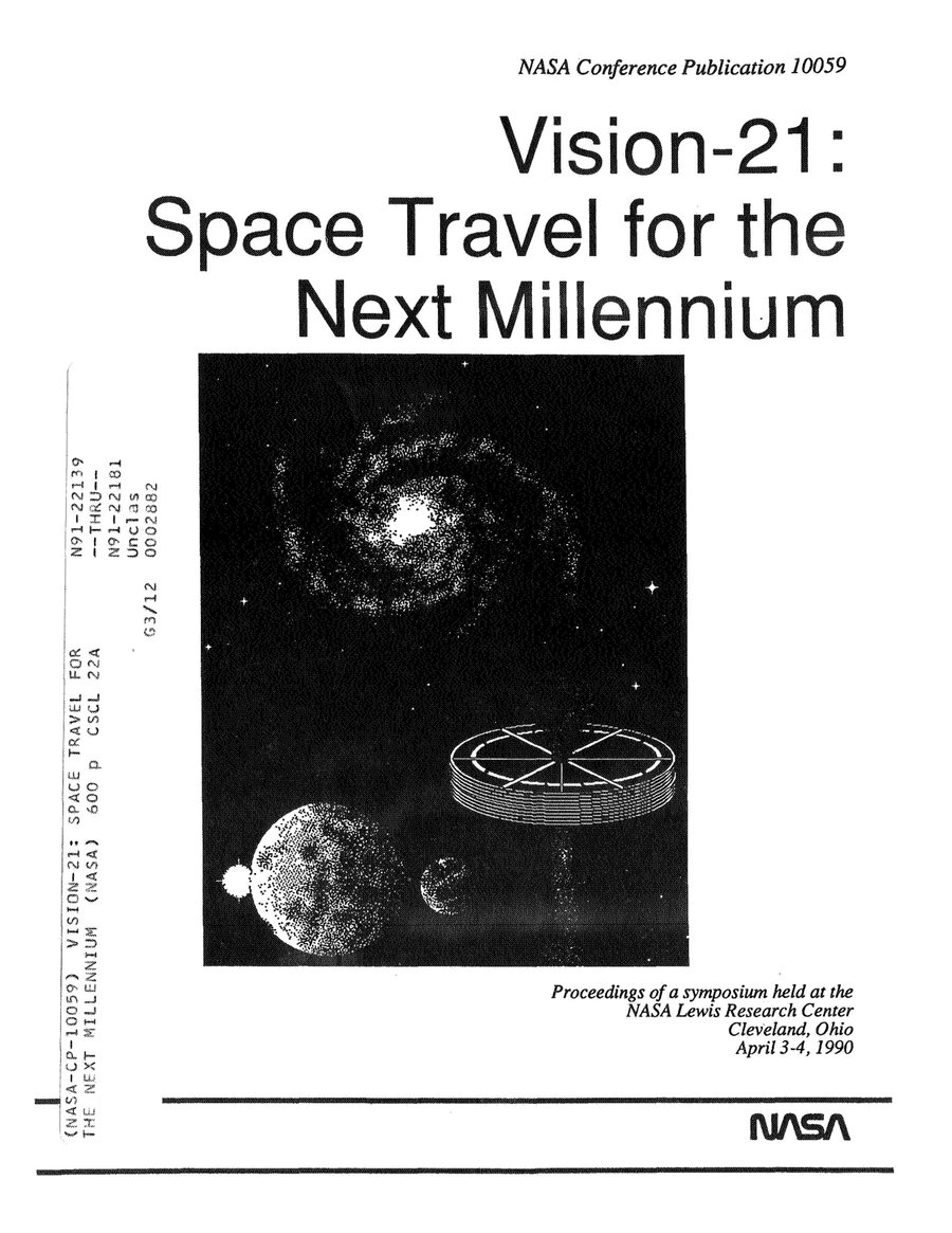 Cover of Vision-21: Space Travel for the Next Millennium