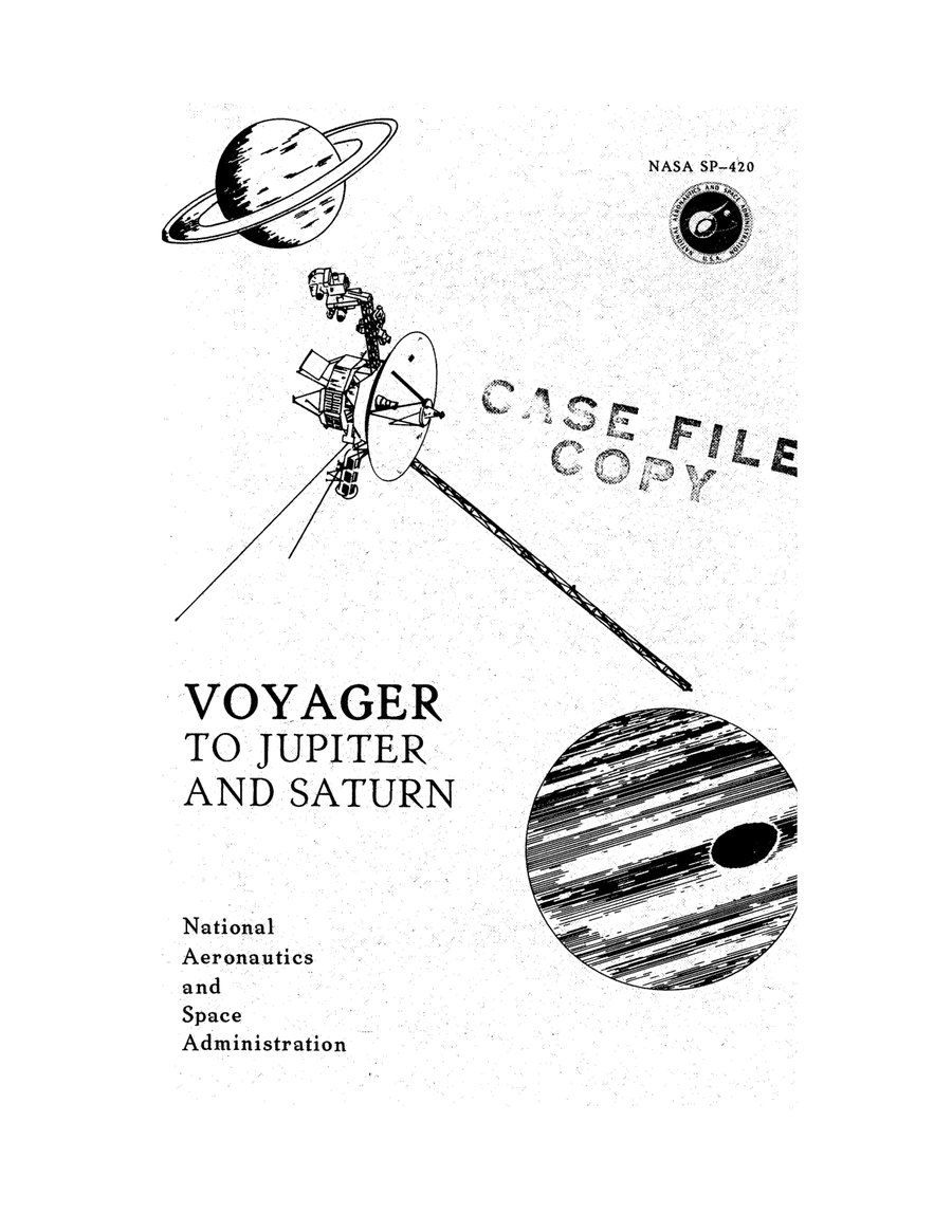Cover of Voyager to Jupiter and Saturn (NASA SP-420)