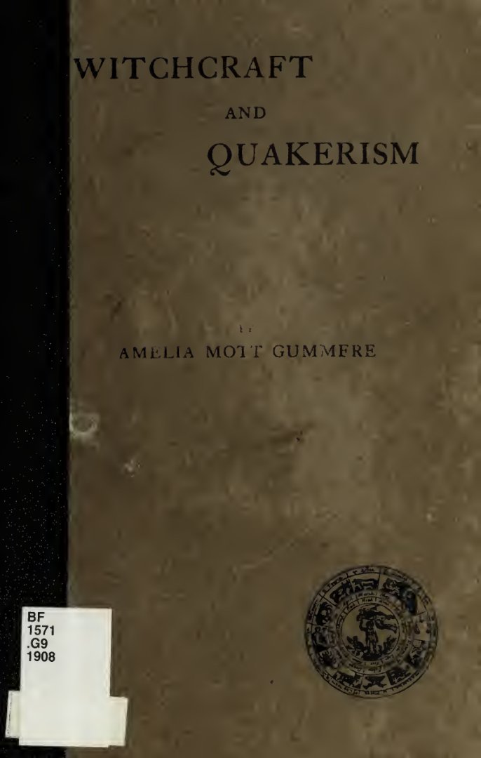 Cover of Witchcraft and Quakerism