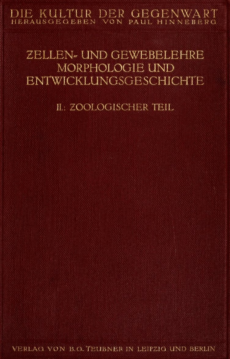 Cover of Zellen- und Gewebelehre, Morphologie und Entwicklungsgeschichte